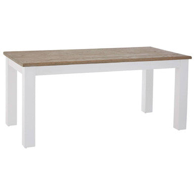 Hampstead Oak Top White Dining Table