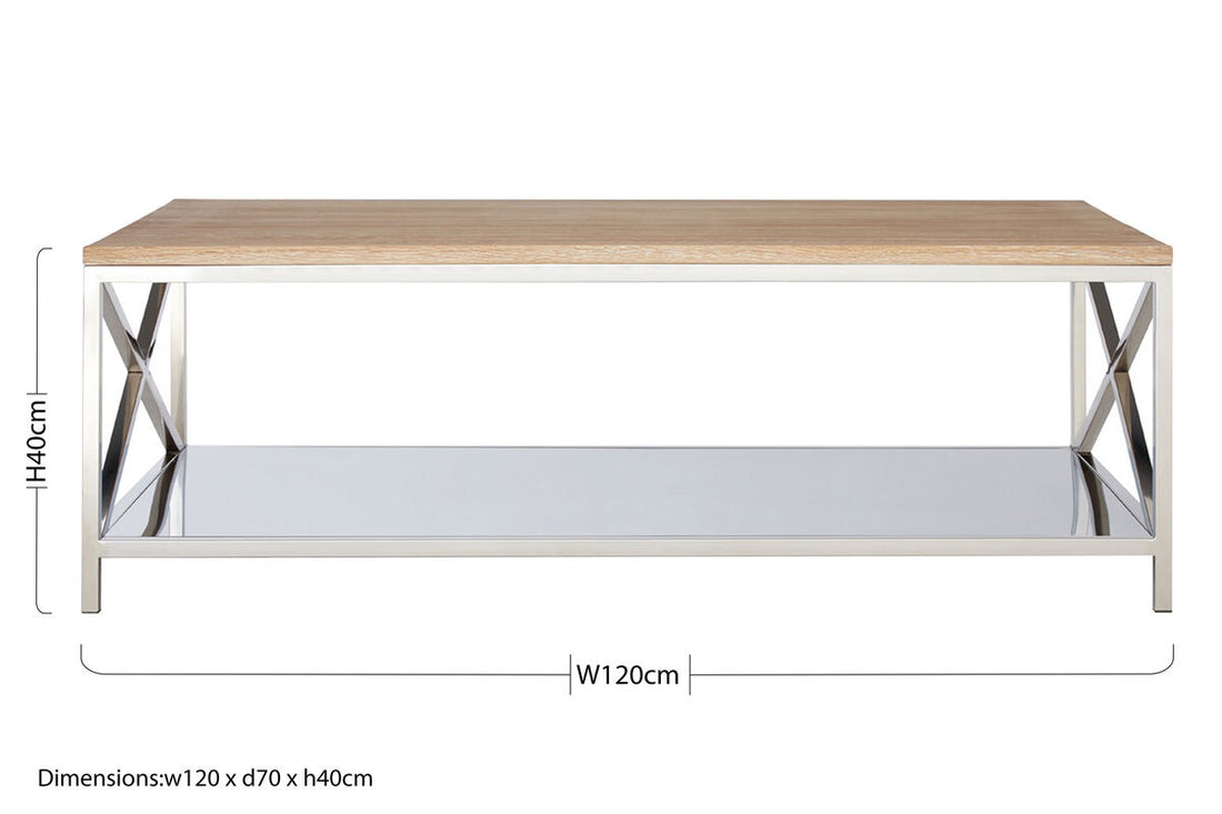 Chiswick Oak Wood Coffee Table - Image 8