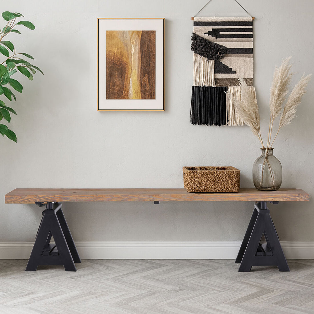 Hampstead Pine Wood Bench