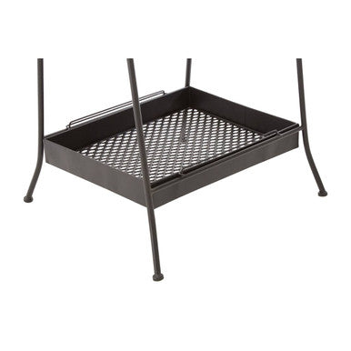 Lexa Black Metal Storage Rack