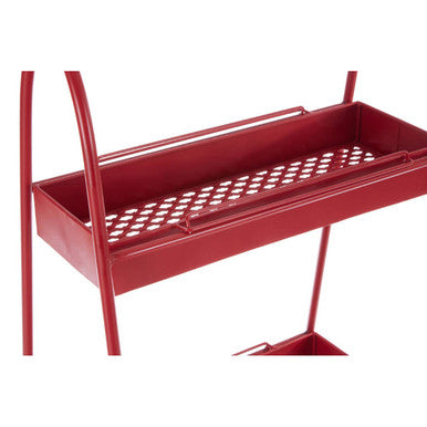 Lexa Red Metal Storage Rack