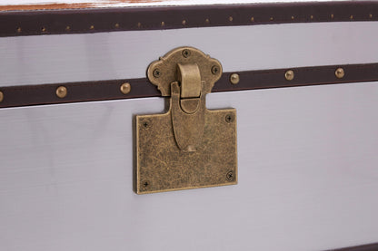 Kensington Townhouse Brown And White Cowhide Cabinet - Image 15