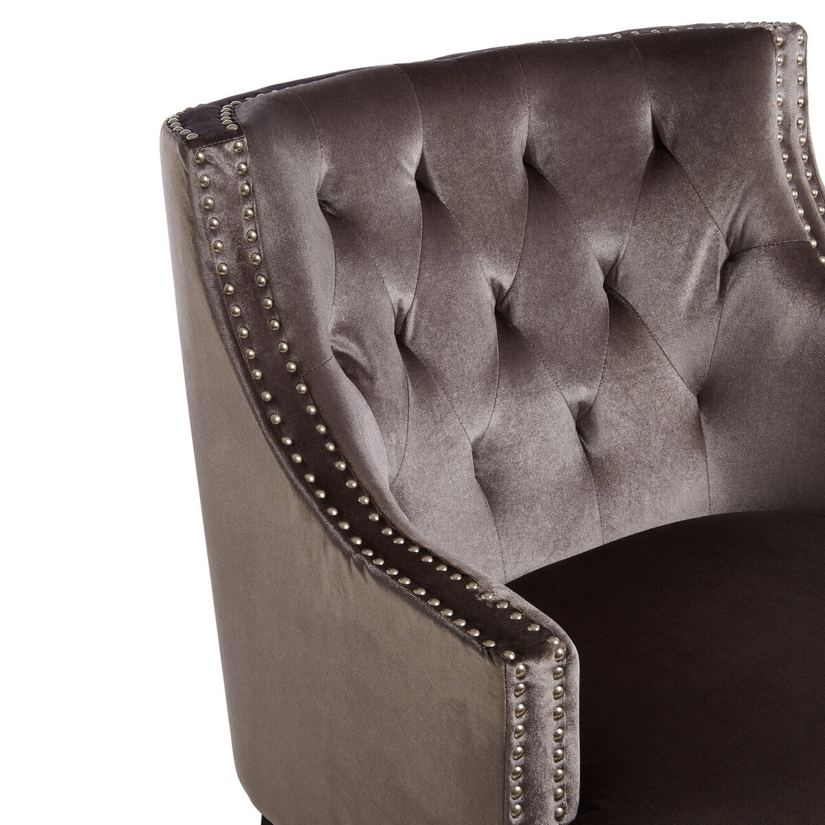 Darlington Grey Velvet Armchair