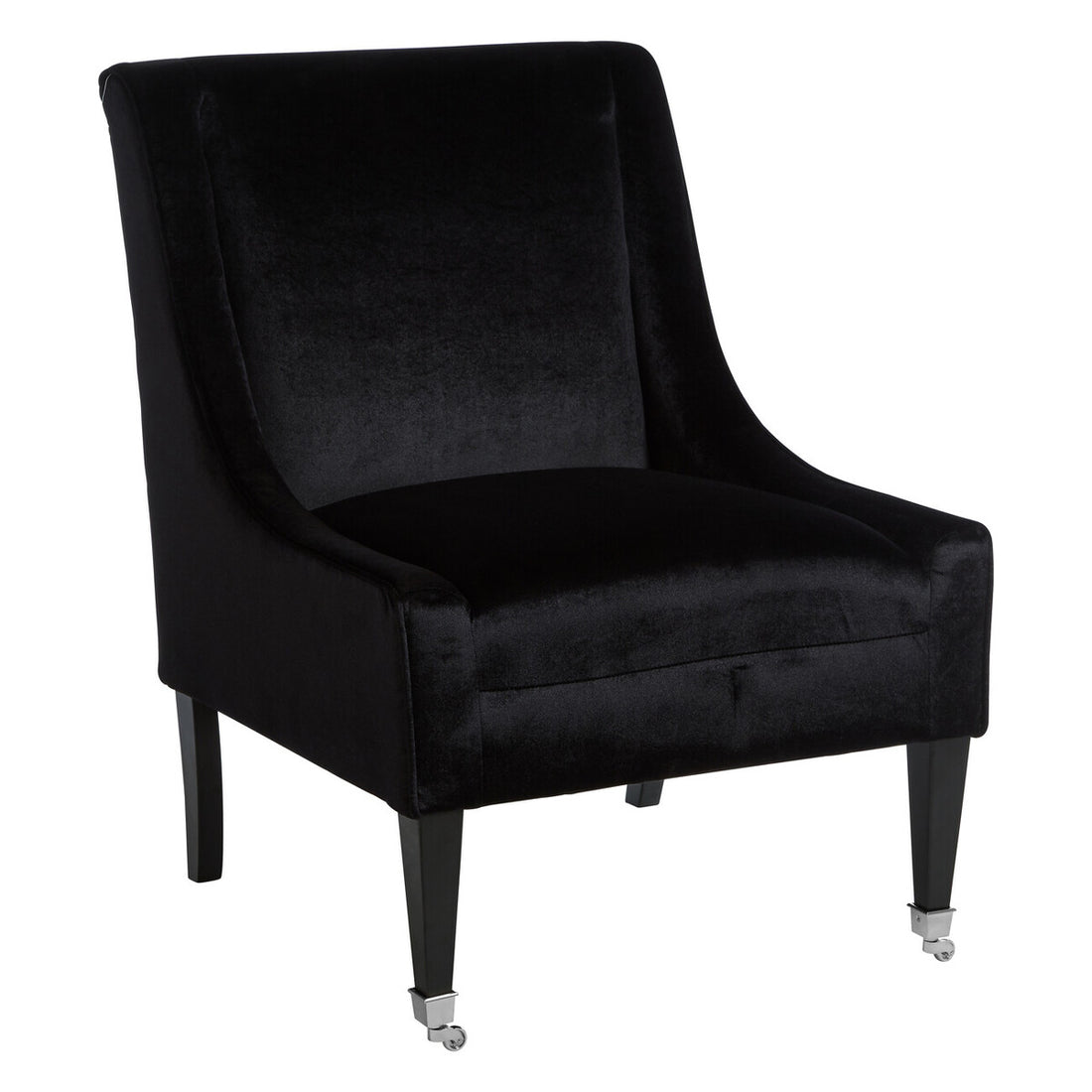Downton Black Velvet Chair