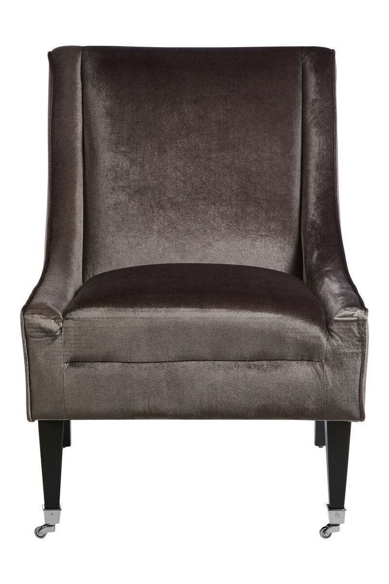 Downton Grey Velvet Chair