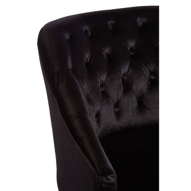 Darwin Black Velvet Chair