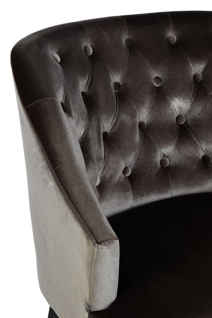 Darwin Grey Velvet Chair