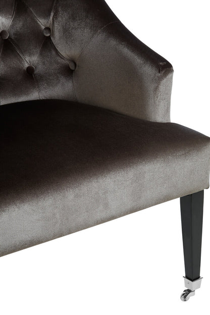 Darwin Grey Velvet Chair