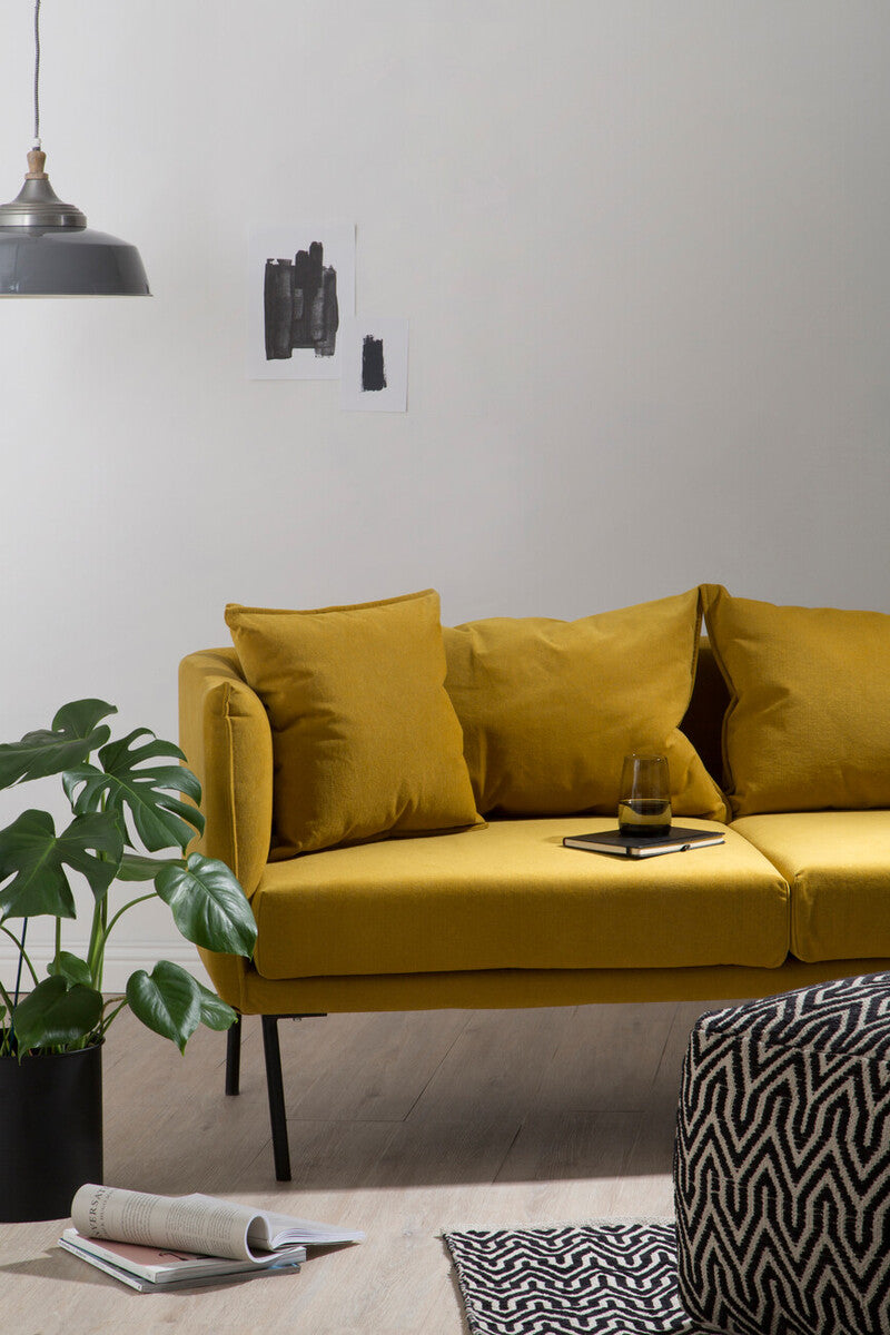 2 Seater Yellow Sofa, Kolding