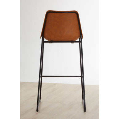 Dalston Camel Bar Stool With Black Legs
