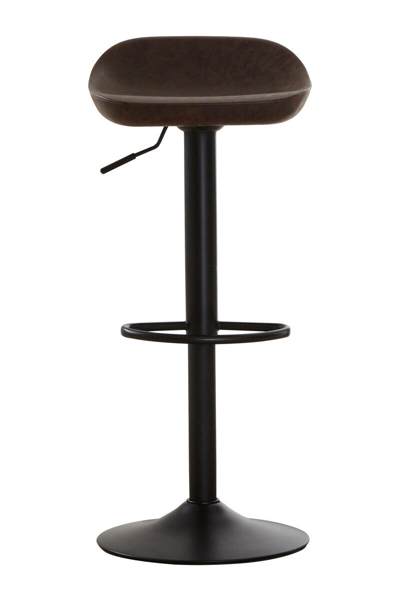 Set Of Two Dalston Mocha Adjustable Bar Stool