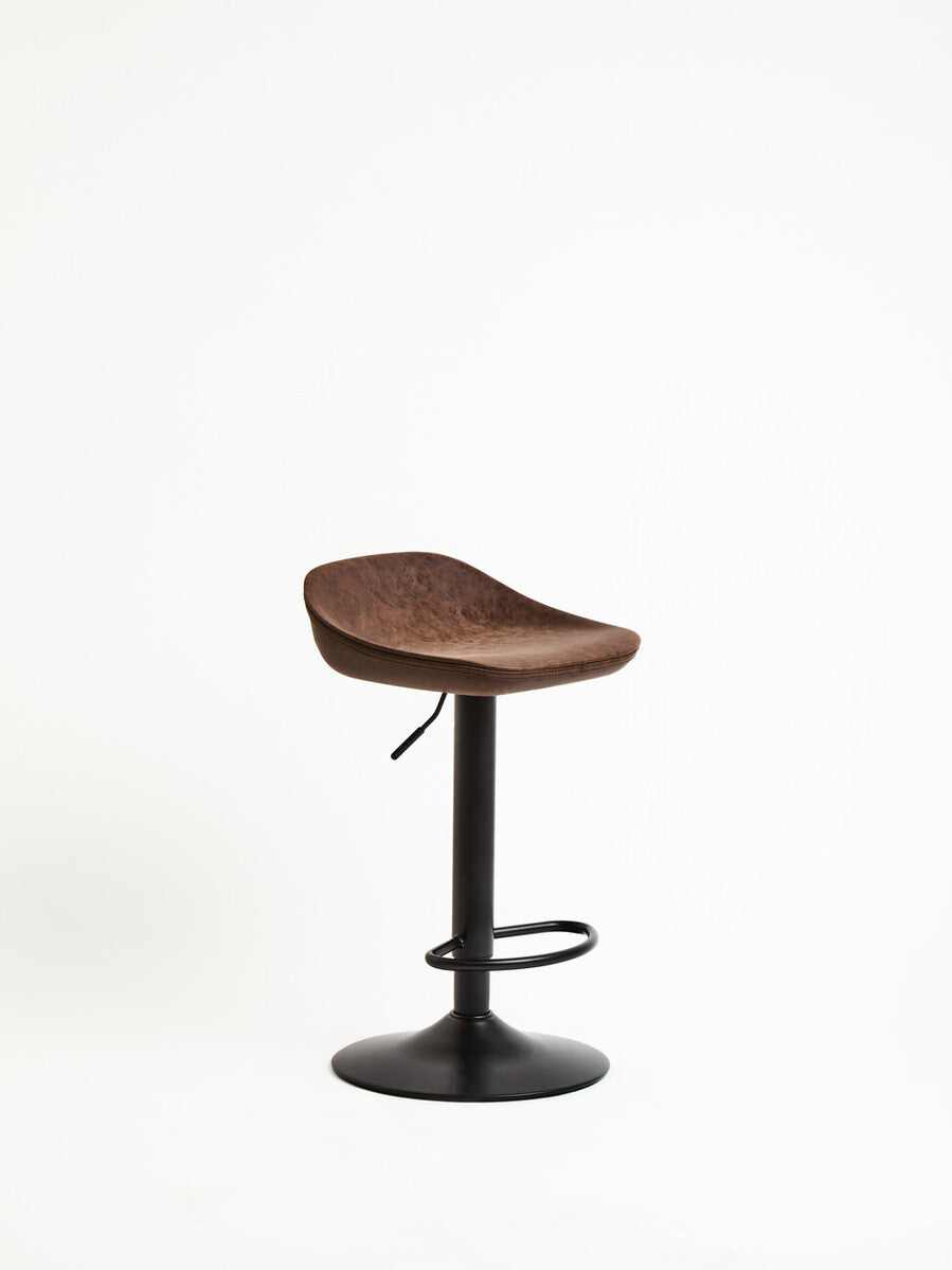 Set Of Two Dalston Mocha Adjustable Bar Stool - Image 3