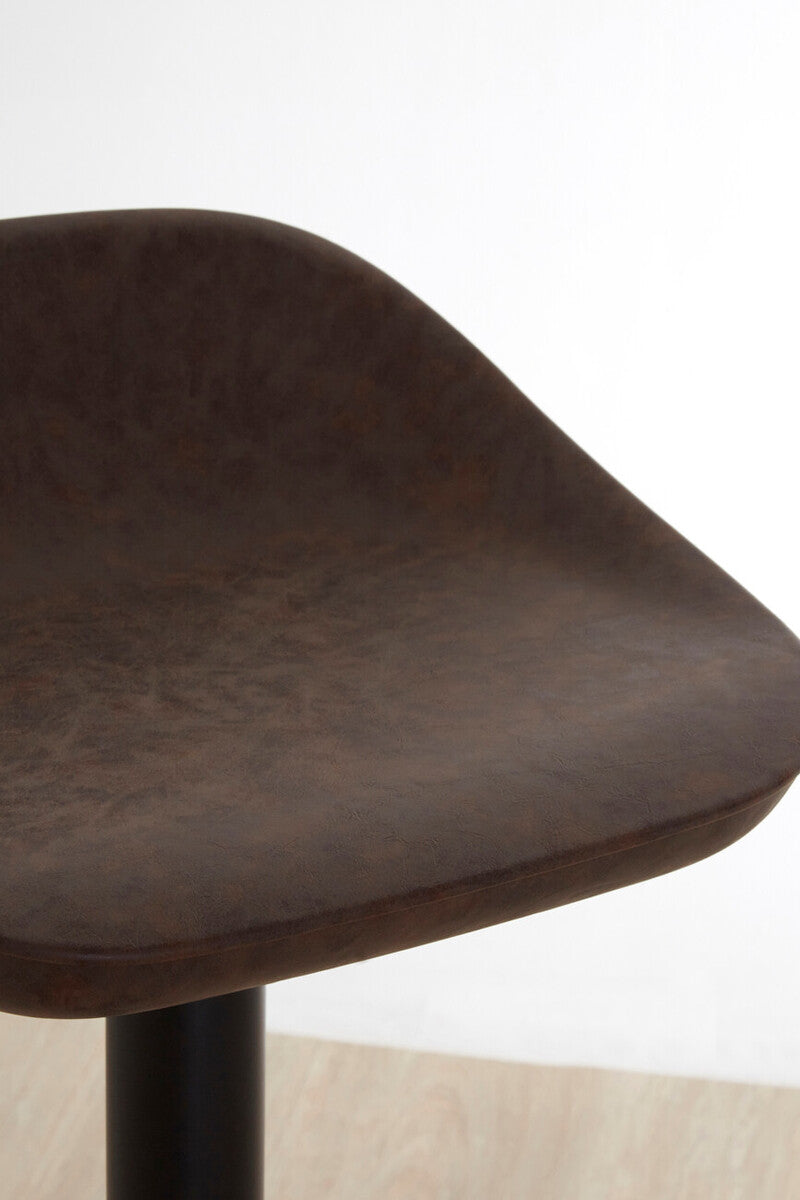 Set Of Two Dalston Mocha Adjustable Bar Stool - Image 6