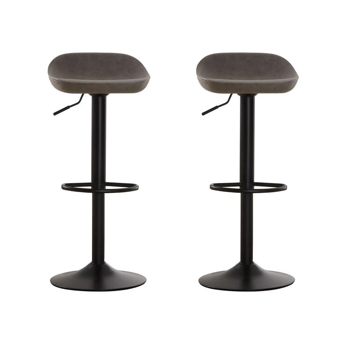 Set Of Two Dalston Ash Adjustable Bar Stool