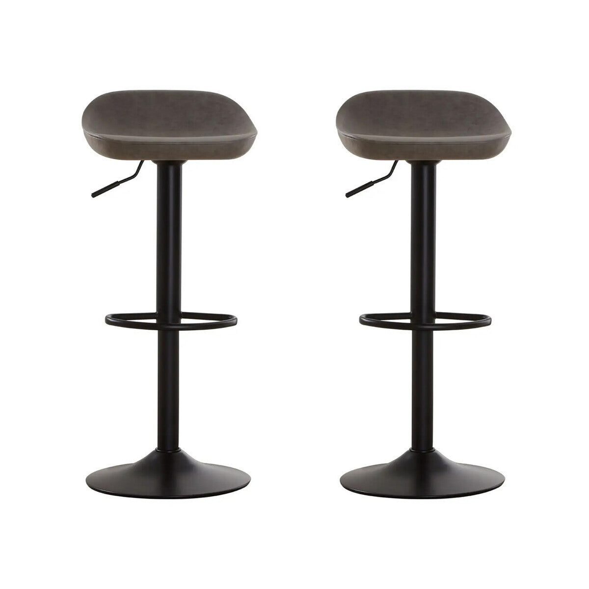 Set Of Two Dalston Ash Adjustable Bar Stool