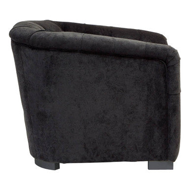 Fenton Black Fabric Armchair