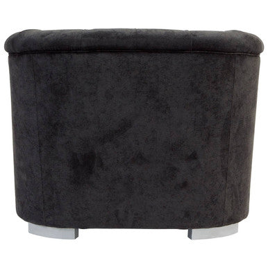 Fenton Black Fabric Armchair - Image 5