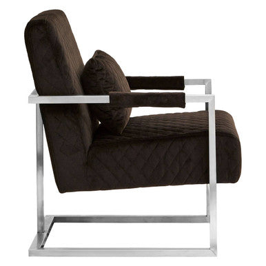 Gatsby Black Fabric Armchair