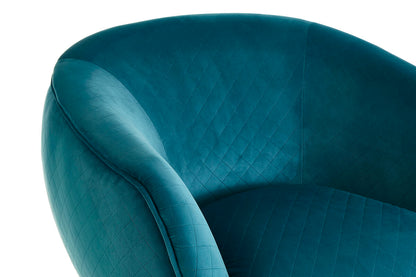 Oscar Teal Fabric Chair