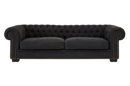 Lincoln 3 Seater Charcoal Fabric Sofa