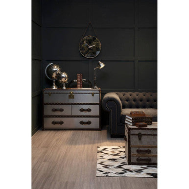 Lincoln 3 Seater Charcoal Fabric Sofa