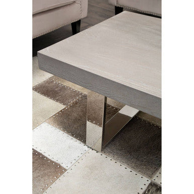 Ulmus Grey Elm Wood Coffee Table - Image 5