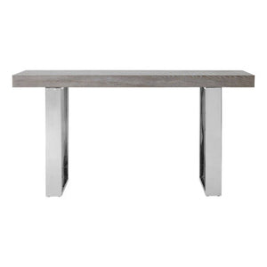 Ulmus Grey Elm Wood Console Table