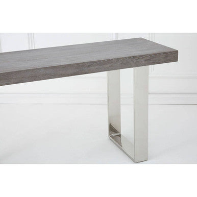 Ulmus Grey Elm Wood Console Table - Image 9