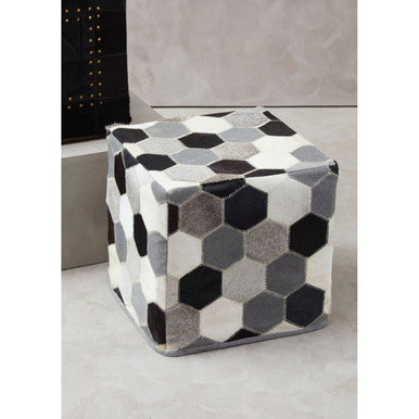 Safira Patchwork Pouffe