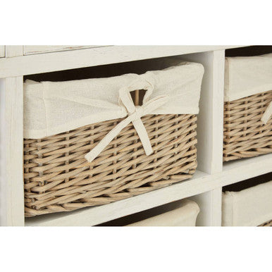 Hendra Cabinet With 6 Willow Baskets