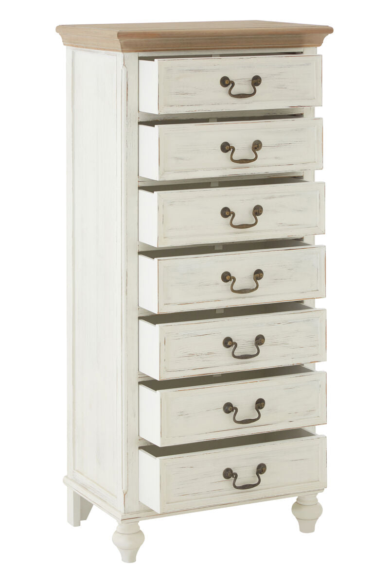 Hendra Antique Style Chest of 7 Drawers