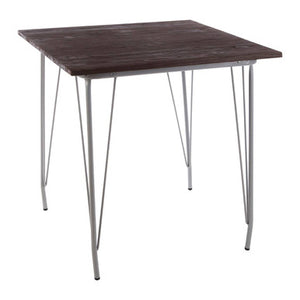 District Grey Metal And Elm Wood Table