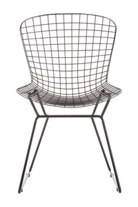District Black Metal Wire Chair