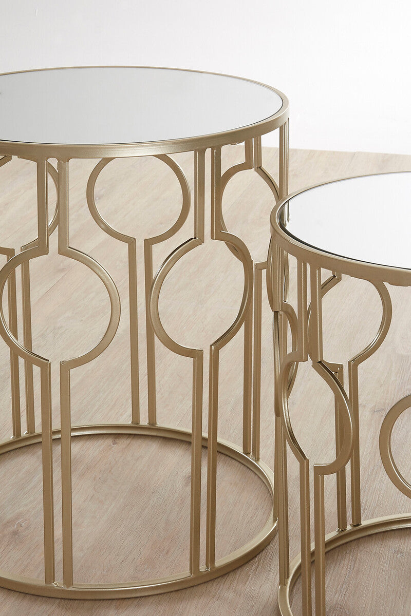 Avantis Set of 2 Circle Design Champagne Tables