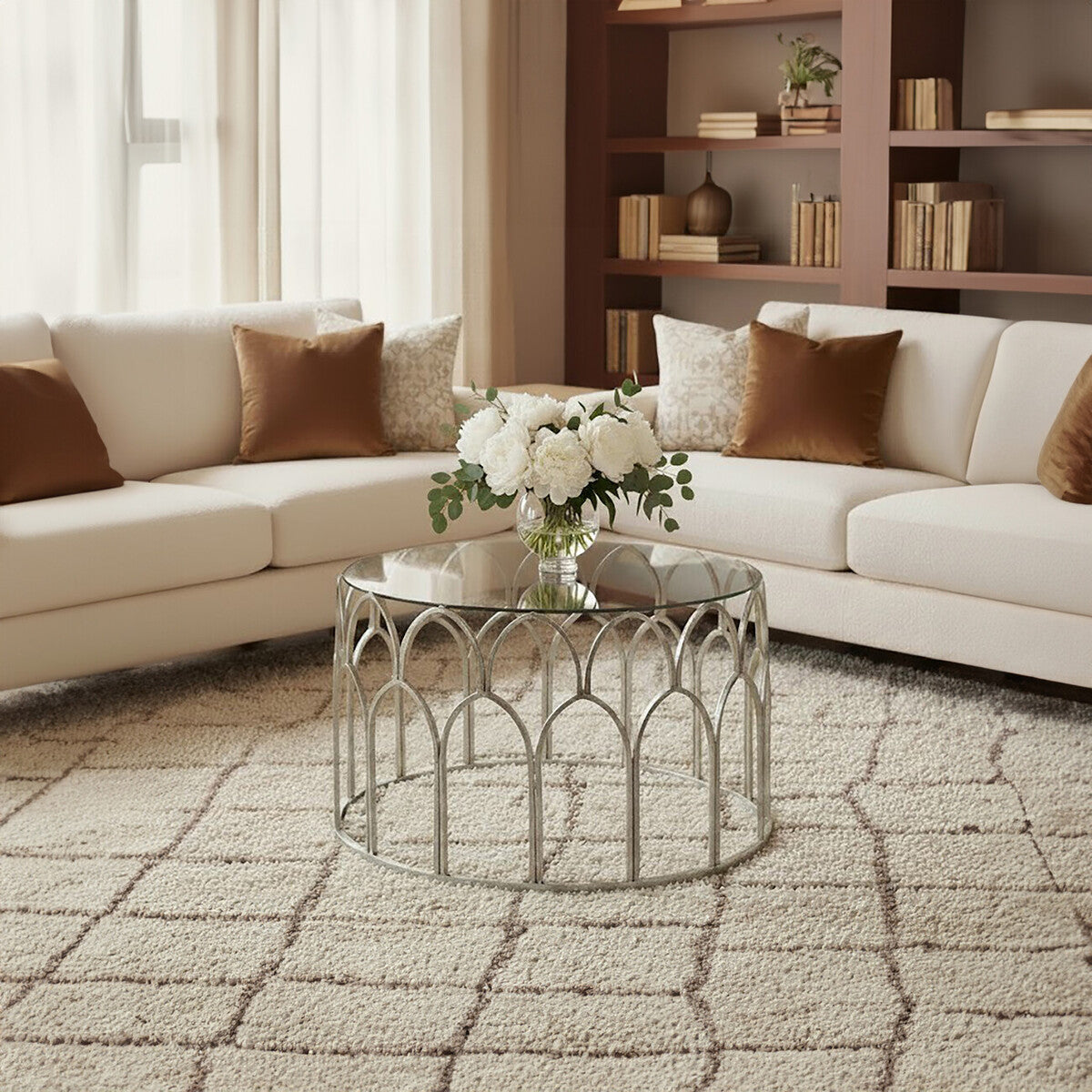 Merlin Silver Leaf Coffee Table