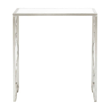 Merlin Set Of Two Silver Leaf Side Tables