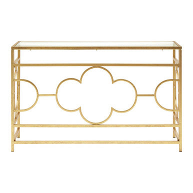 Merlin Gold Leaf Console Table