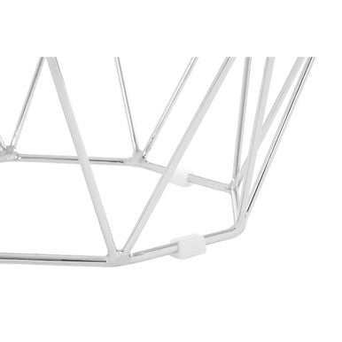 Allure Tempered Glass And Chrome Hexagon End Table - Image 4