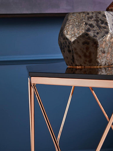 Allure End Table With Rose Gold Base - Image 5