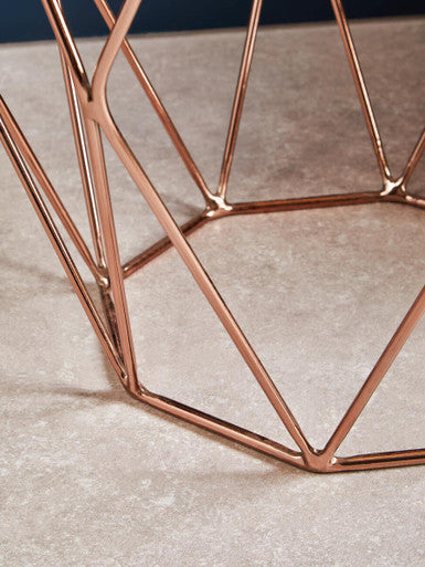 Allure End Table With Rose Gold Base - Image 6