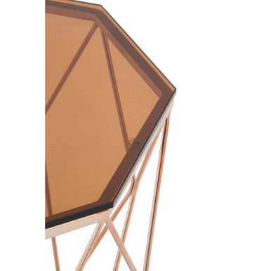 Allure End Table With Rose Gold Base - Image 7