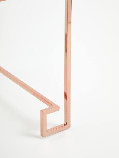 Allure Rose Gold Angled Legs End Table - Image 7