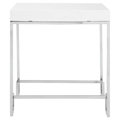 Allure Chrome Angled Legs End Table