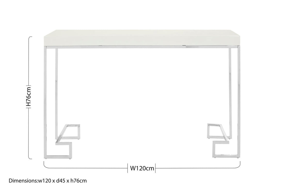 Allure Chrome Console Table - Image 11