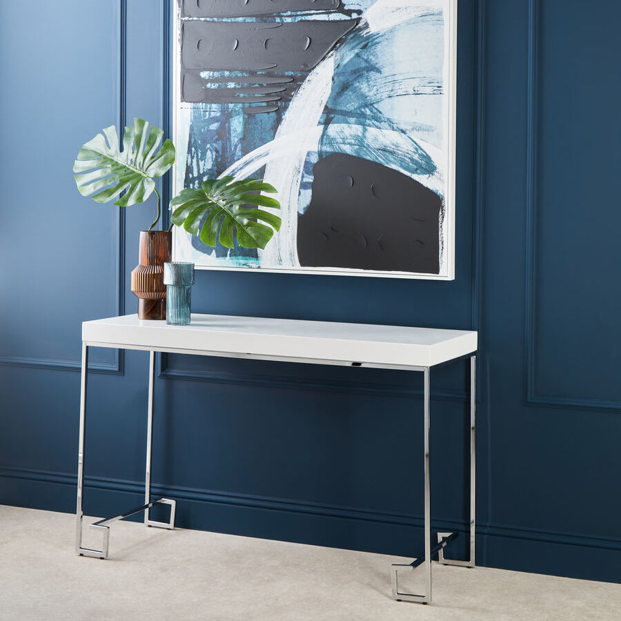 Allure Chrome Console Table