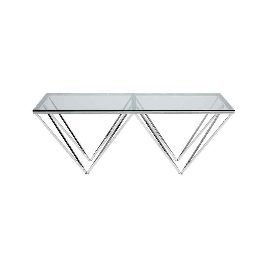 Allure Coffee Table With Triangular Base