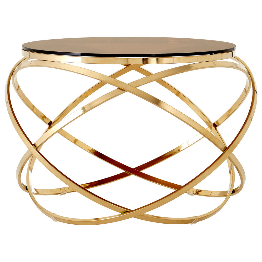 Allure Champagne Gold Circular End Table