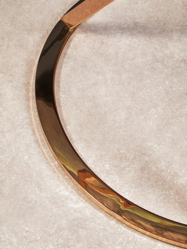 Allure Corseted Round Rose Gold End Table - Image 7