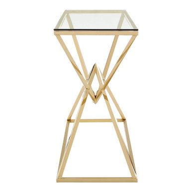 Allure Corseted Champagne Console Table