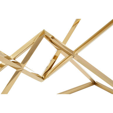 Allure Corseted Champagne Console Table - Image 5